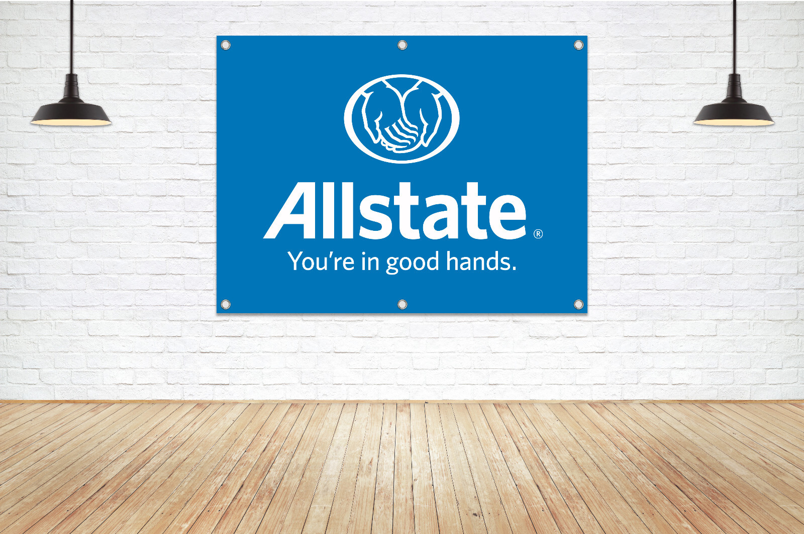 For ALLSTATE Insurance Brand Exposure Vinyl Banner Sign Coverage Office Kiosk