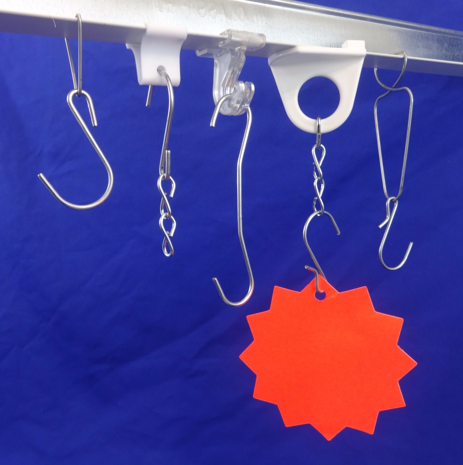 24 Qty Steel Double C-Hook 6″ Drop Grid Ceiling Hanger Suspended Tile Grid Track