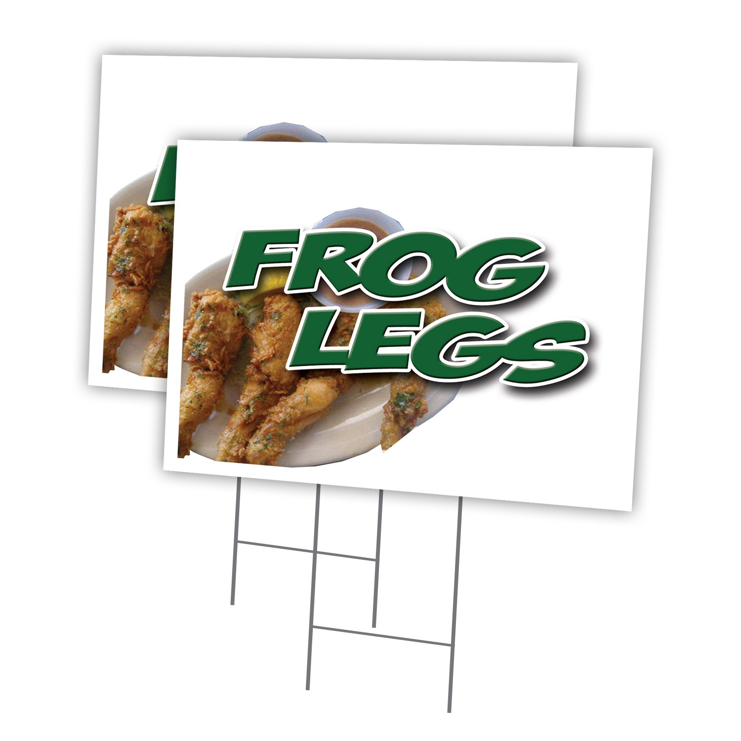 Frog Legs Multi-Pack of Yard Signs & Stake outdoor plastic coroplast window