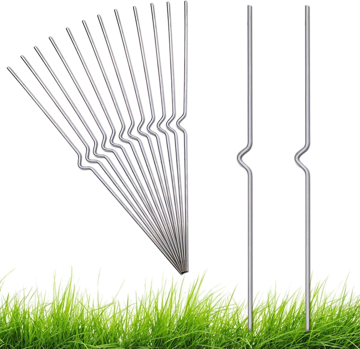 16 Pack Heavy Duty Yard Sign Stakes for Outdoor Campaigns – 14 Inch Stainless…