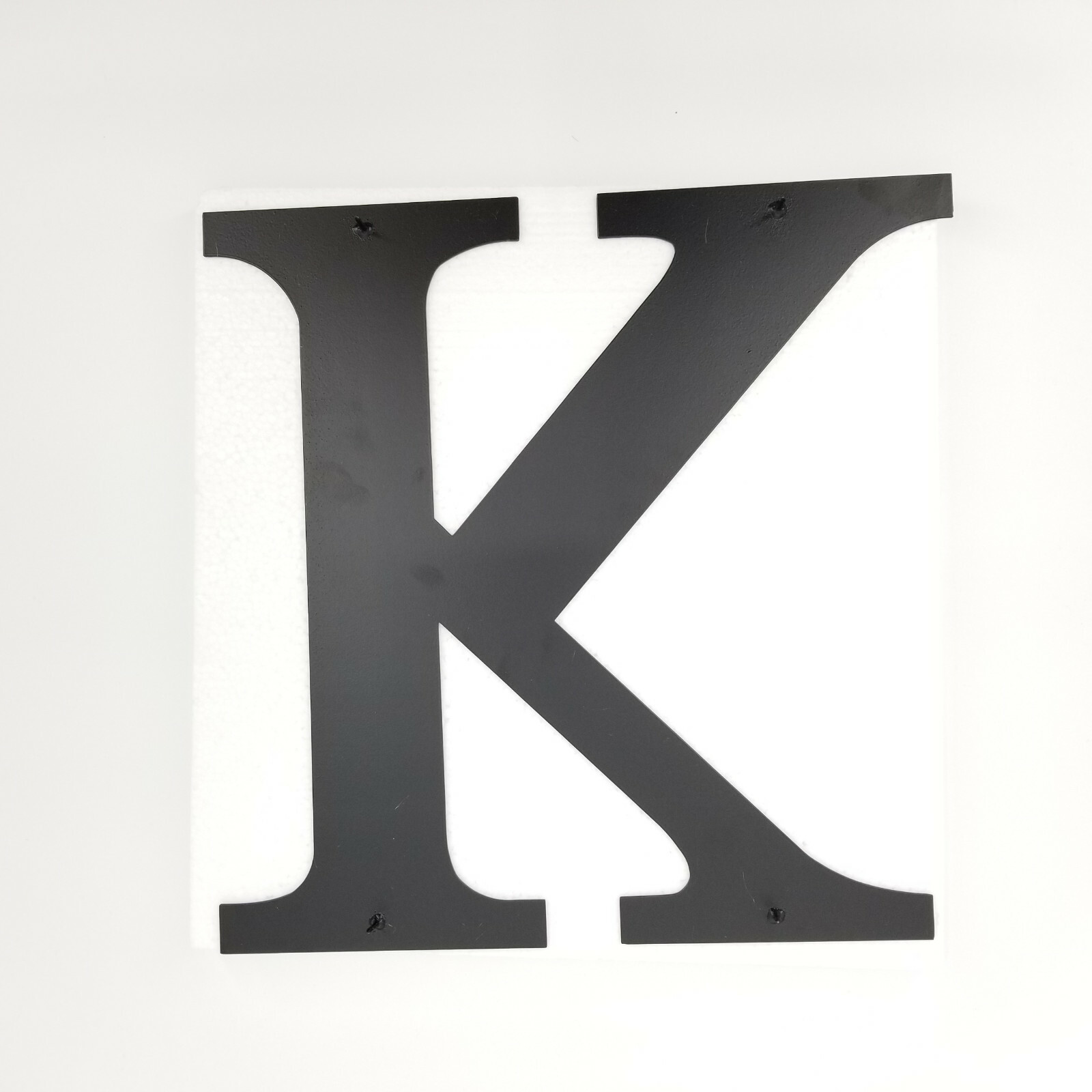 15” Black Letters Upper Case A-Z Lower Case a-z Wrought Iron Indoor Outdoor Sign