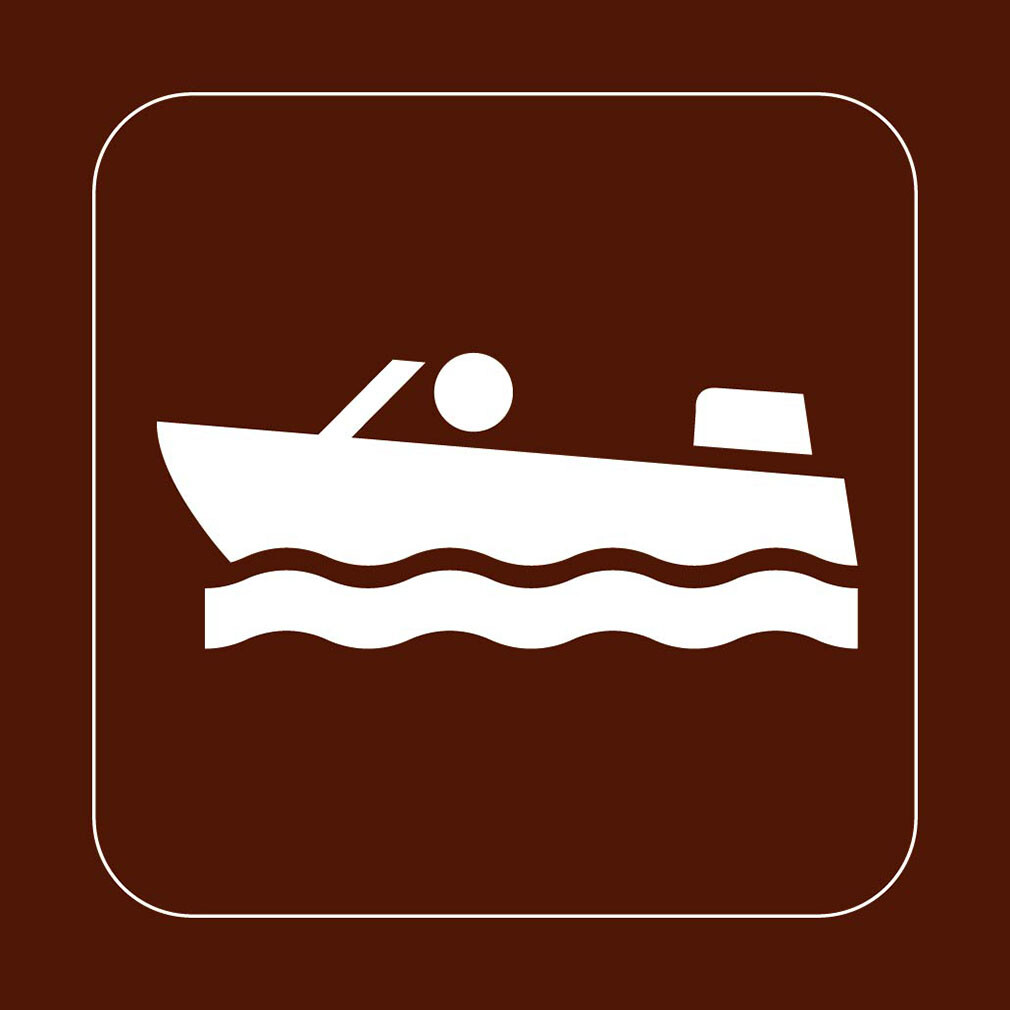 Square Metal Sign Multiple Sizes Motor Boating Recreation Parks Forestry Camping