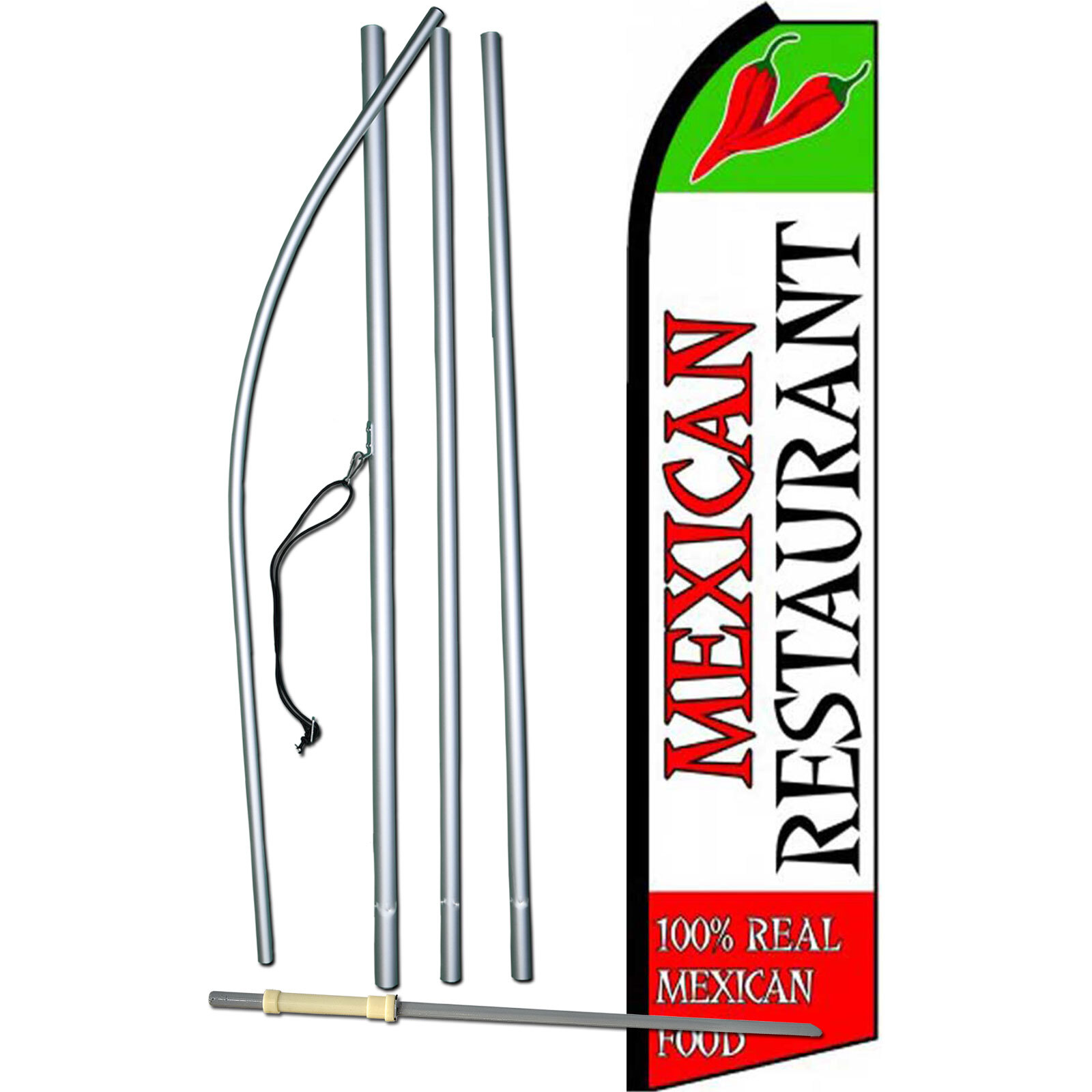 Mexican Restaurant Swooper Flag Kit