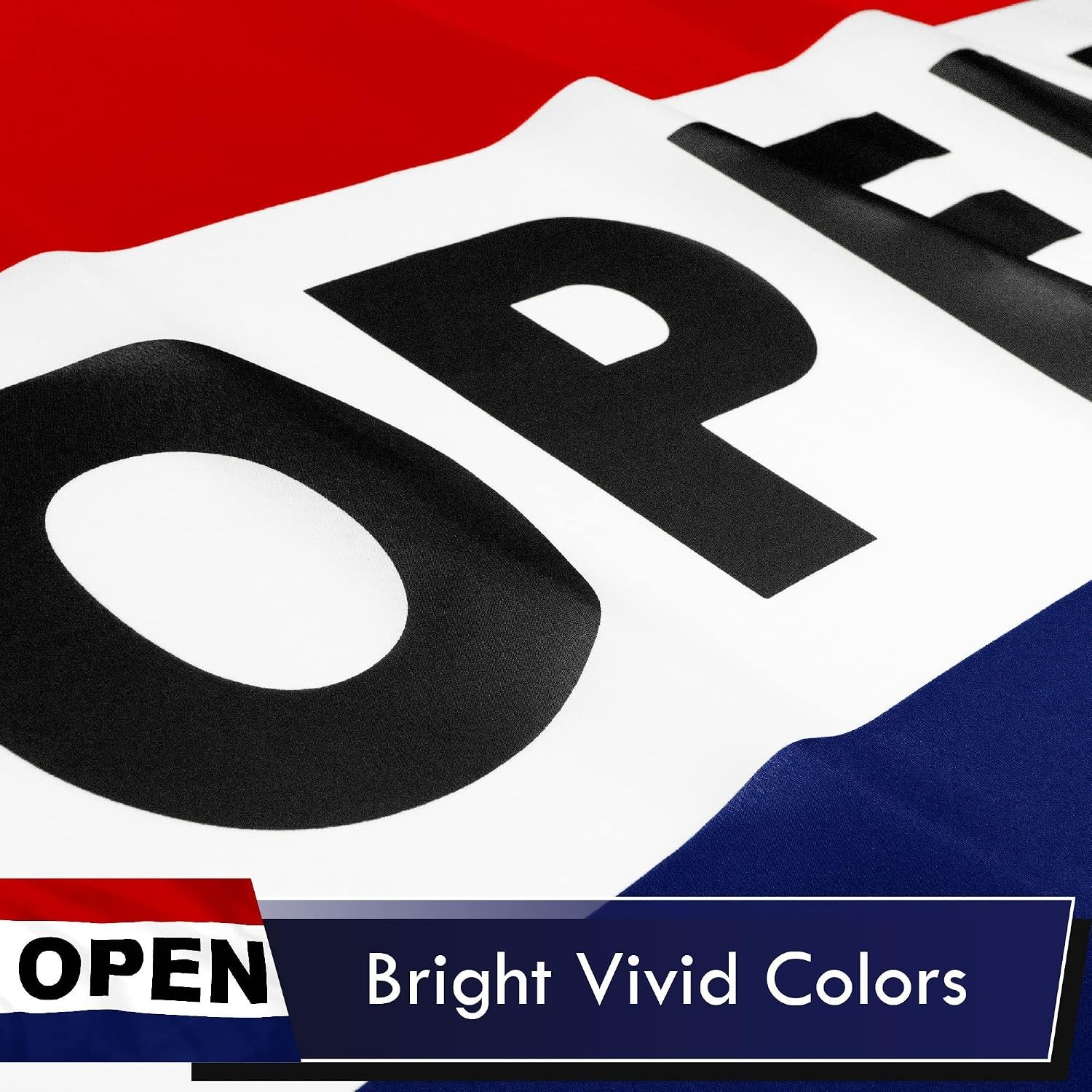 3×5 Ft LiteWeave Open Flag with Brass Grommets – Perfect for Businesses