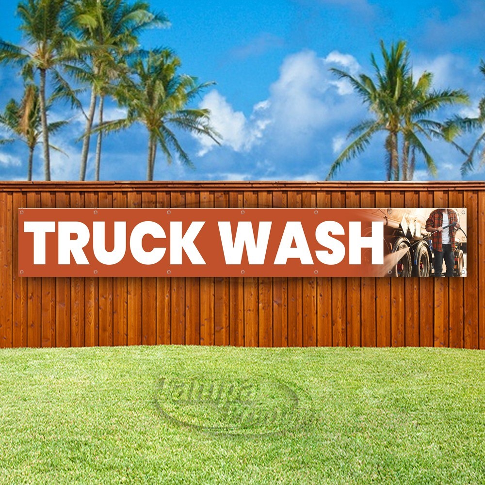 TRUCK WASH Advertising Clean Vehicle Vinyl Banner Flag Sign USA XL01914