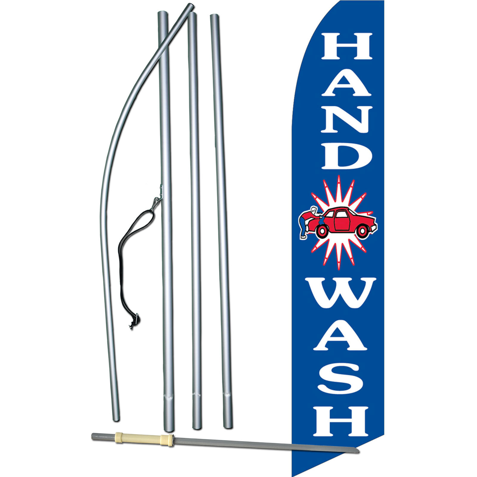 Hand Wash Swooper Flag Kit