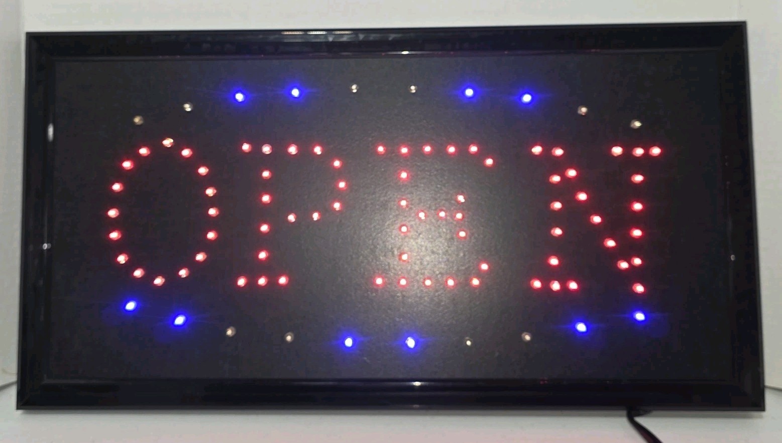 Animated Motion Running LED Business OPEN Sign On Off Switch / Bright Light