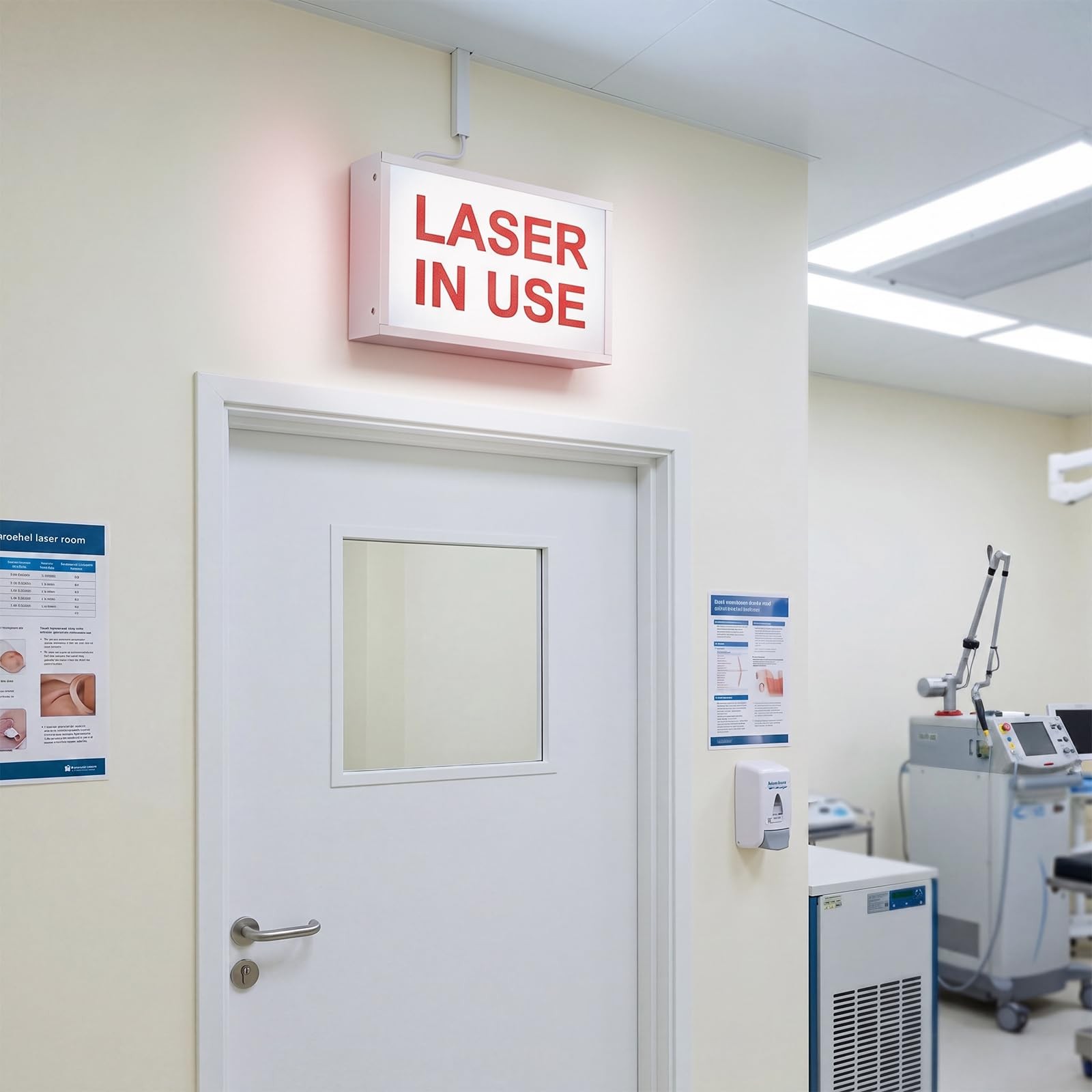 Otoolling Laser in Use LED Warning Sign Light for Laser Safety Warning Light …