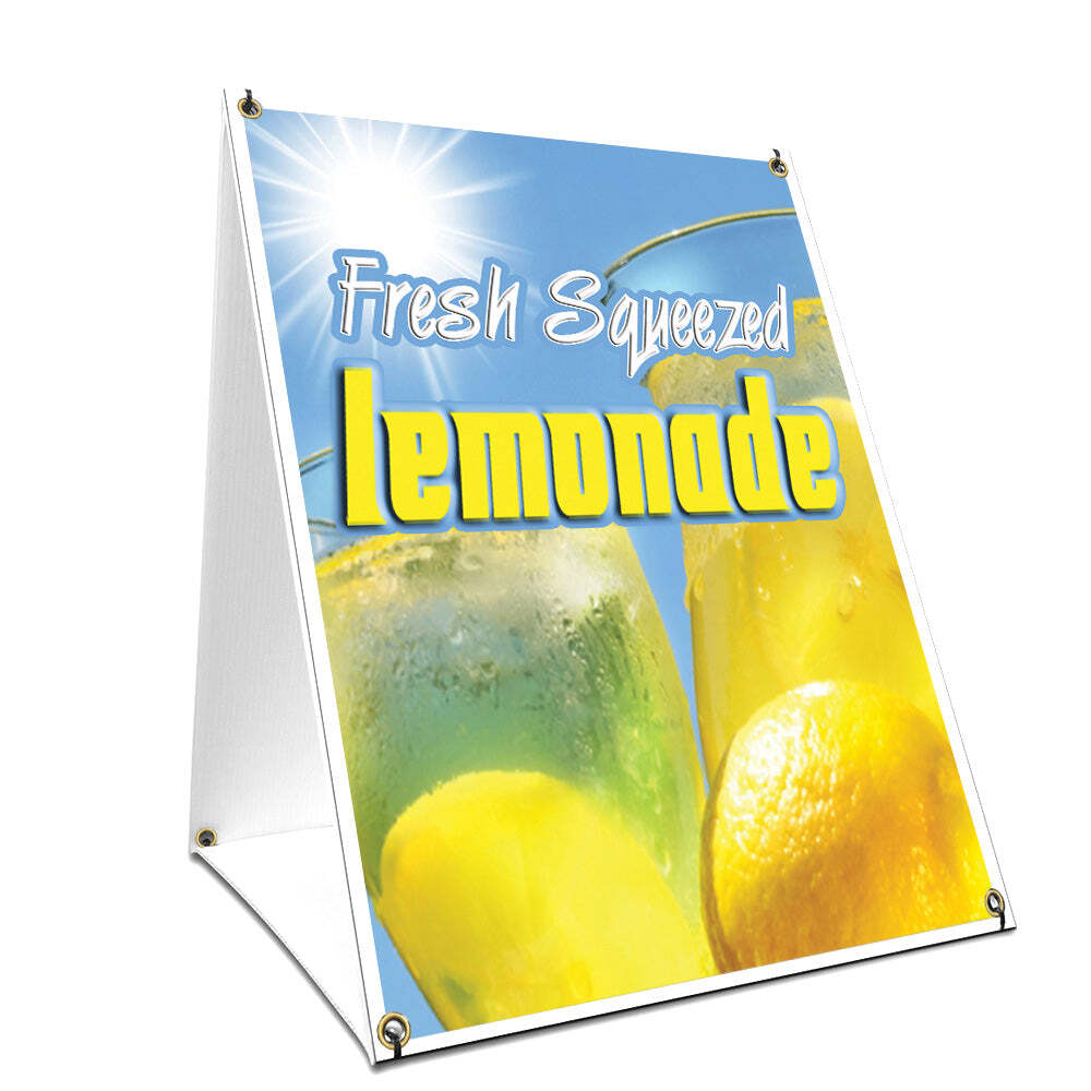 Fresh Squeezed Lemonade Yard Sign & Stake outdoor plastic coroplast window