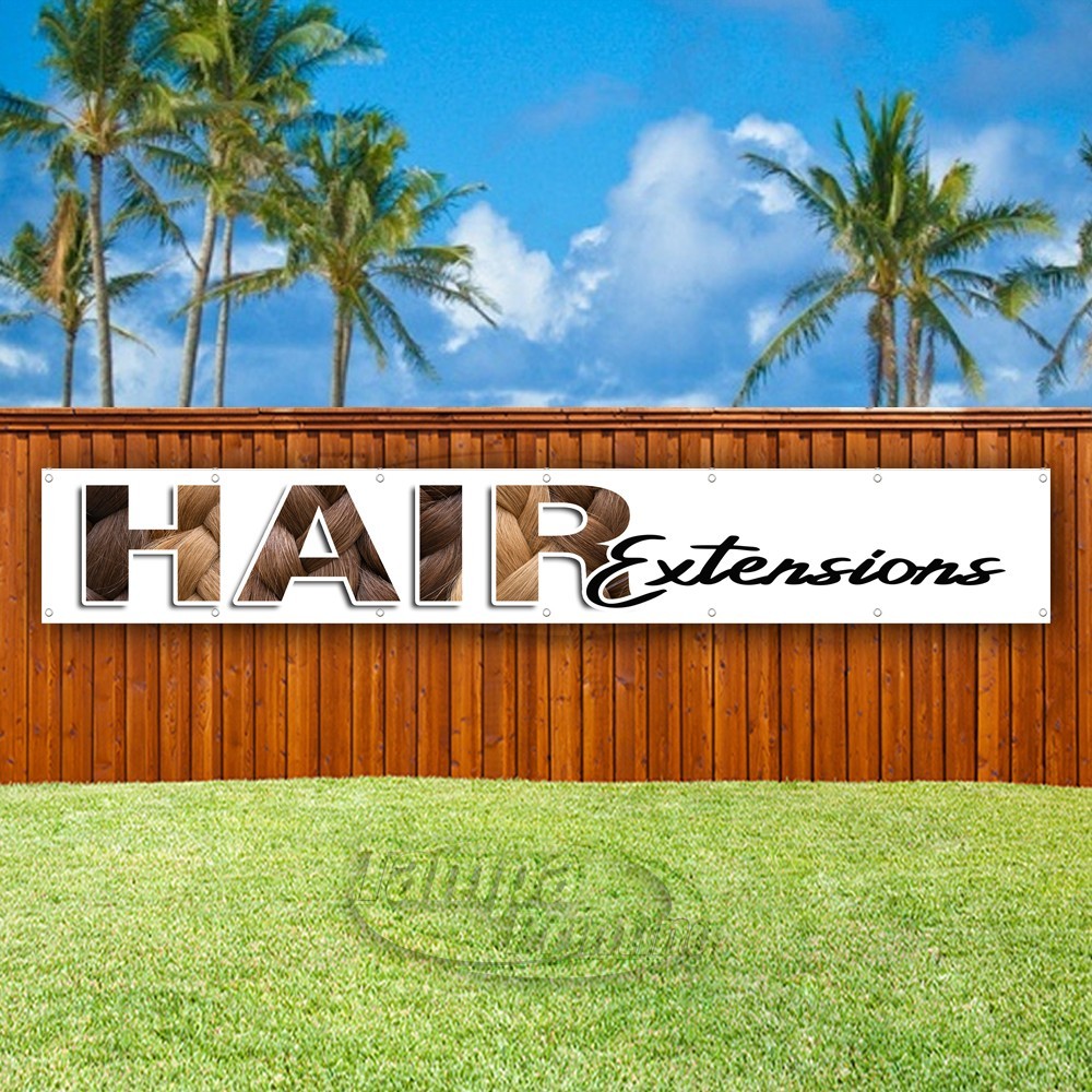 HAIR EXTENSIONS Advertising Fashion Salon Vinyl Banner Flag Sign USA XL02183