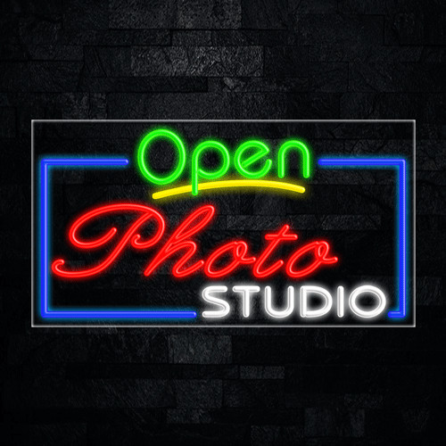 Photo Studio LED Neon Sign 33″L x 18″H #35555