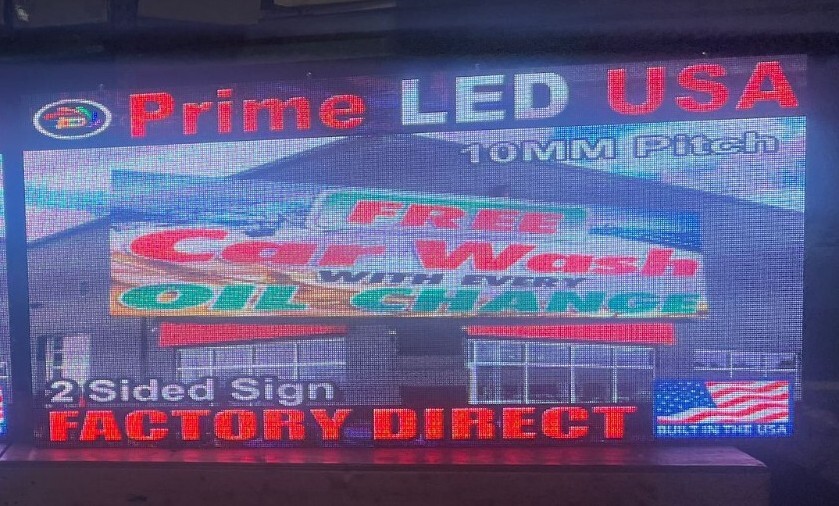 Double Sided Advertising LED Sign Programmable for WIFI 10MM 38″ x101″