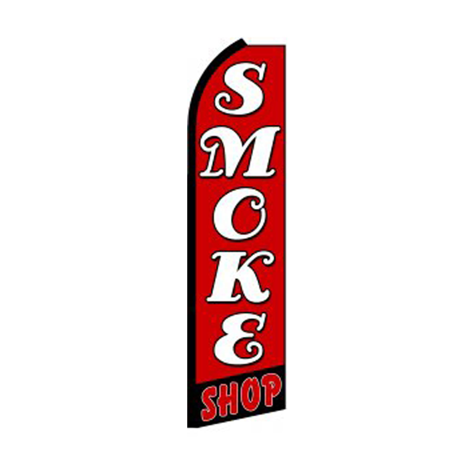 Smoke Shop Flag Flutter Feather Banner Swooper
