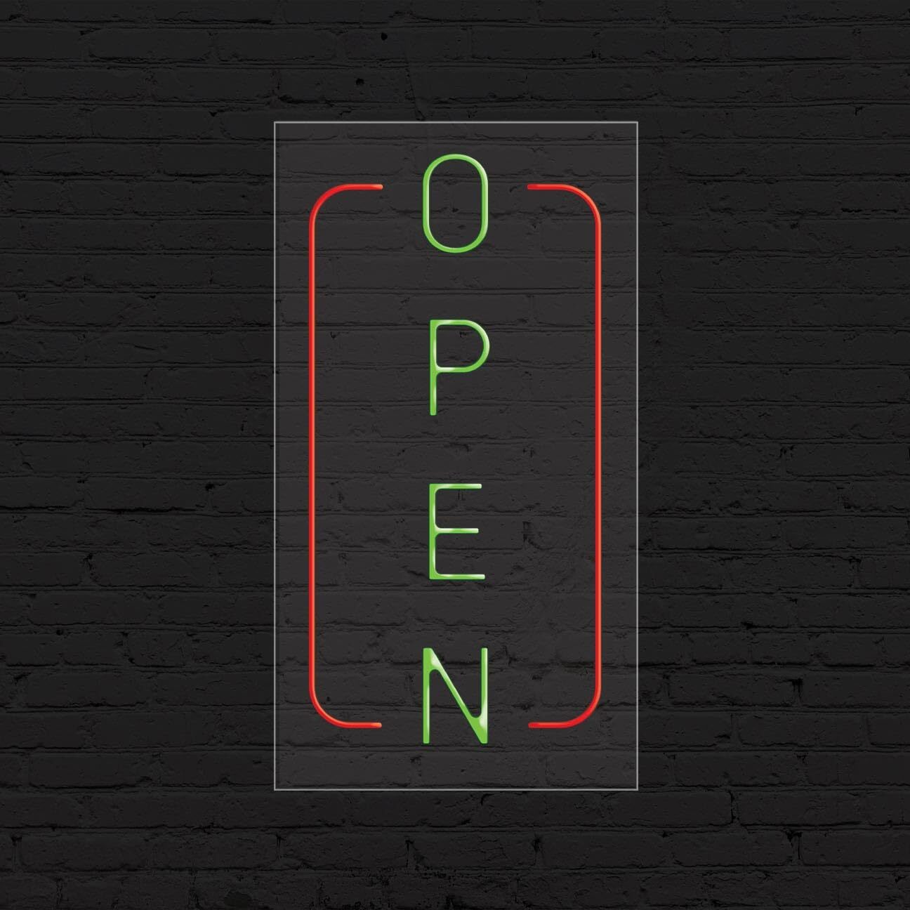 Open Sign for Business Displays | LED Flex Neon | 20″W x 37″H x 1″D