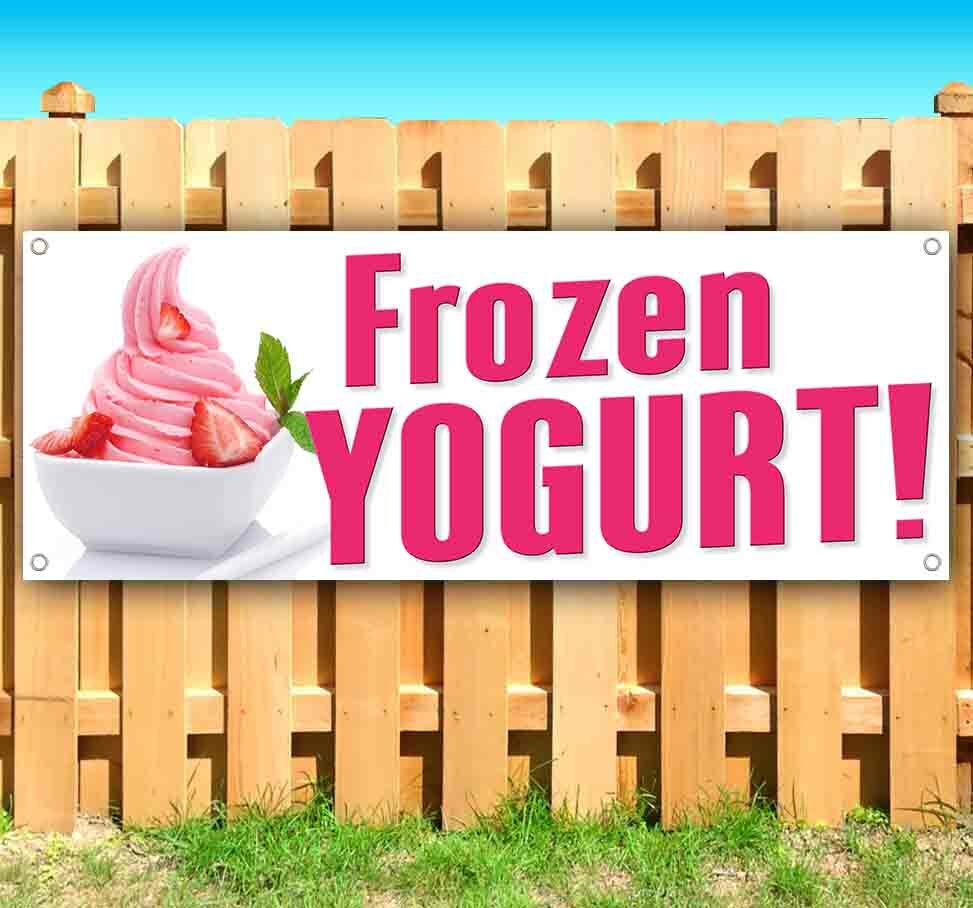 FROZEN YOGURT Advertising Vinyl Banner Flag Sign Many Sizes