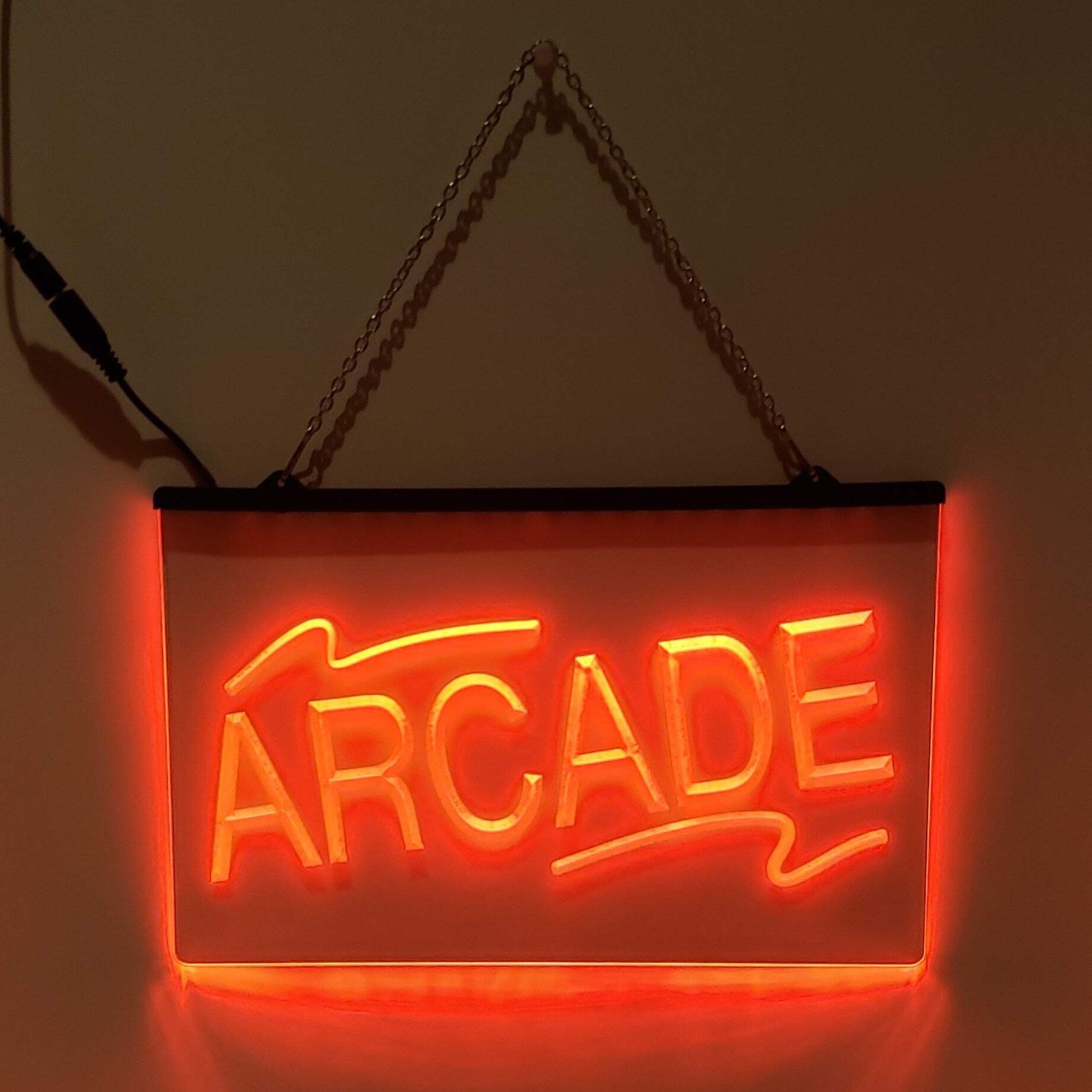 Arcade LED Sign – Retro Game Room Wall Light