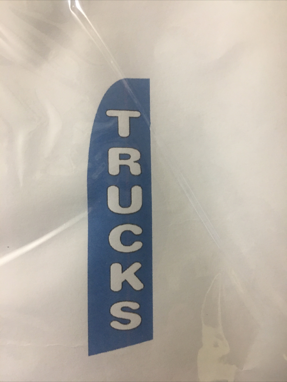 Set Of 2 TRUCKS All BLUE Swooper Flutter Advertising Flag Car Dealership Flag