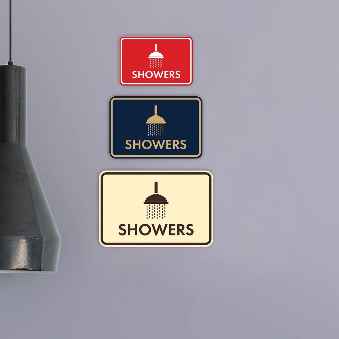 Classic Framed Showers Sign (Black) – Small