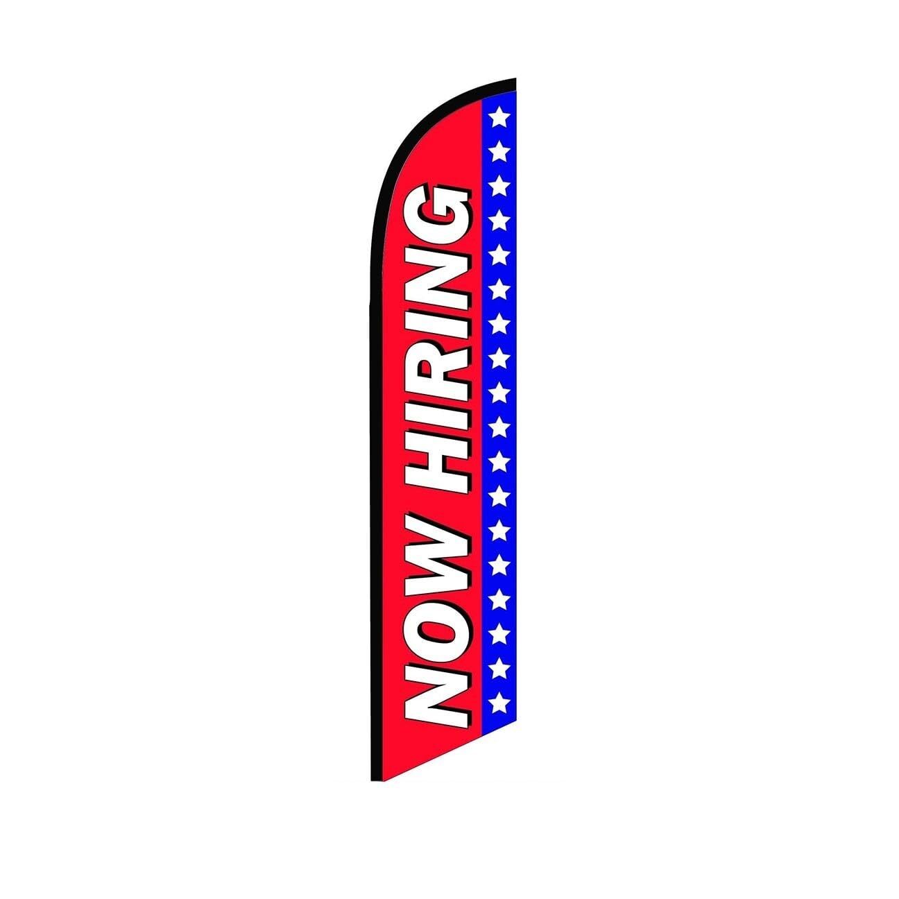 Super Novo Banner Swooper Flutter Feather Flag | 3ft W x 11.5ft Tall