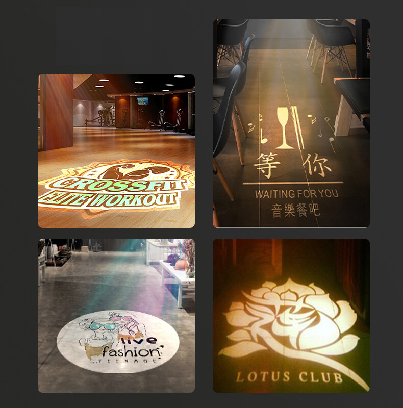 Customize 15W Rotating LED Advertising Gobos Lamp Ad LOGO Projector Light