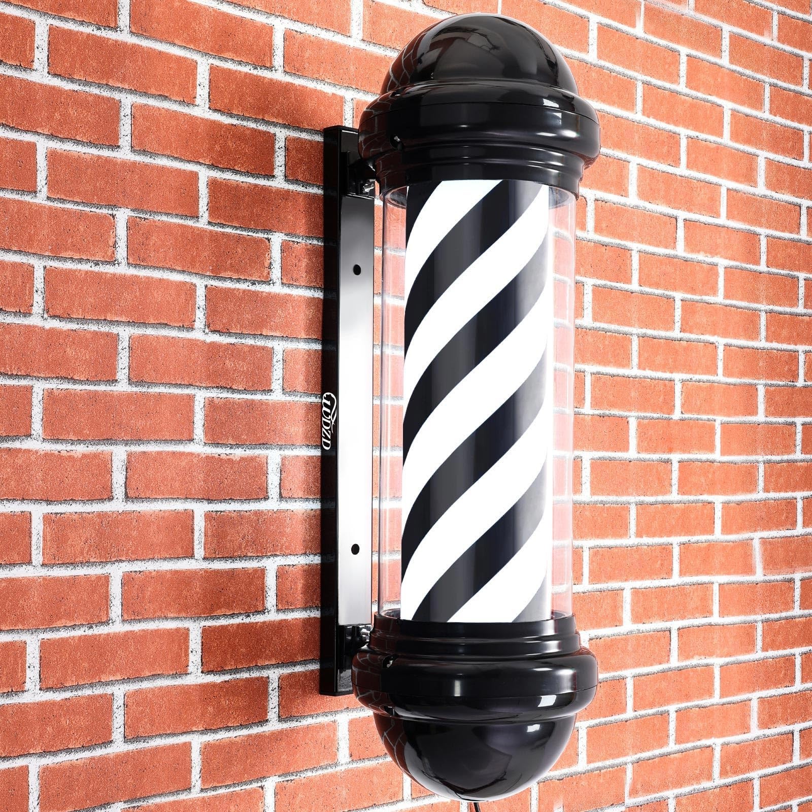 29” Black Barber Pole Light