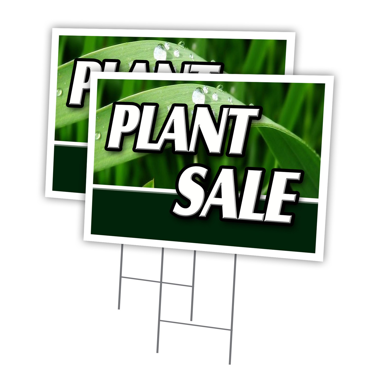 Plant Sale Multi-Pack of Yard Signs & Stake outdoor plastic coroplast window