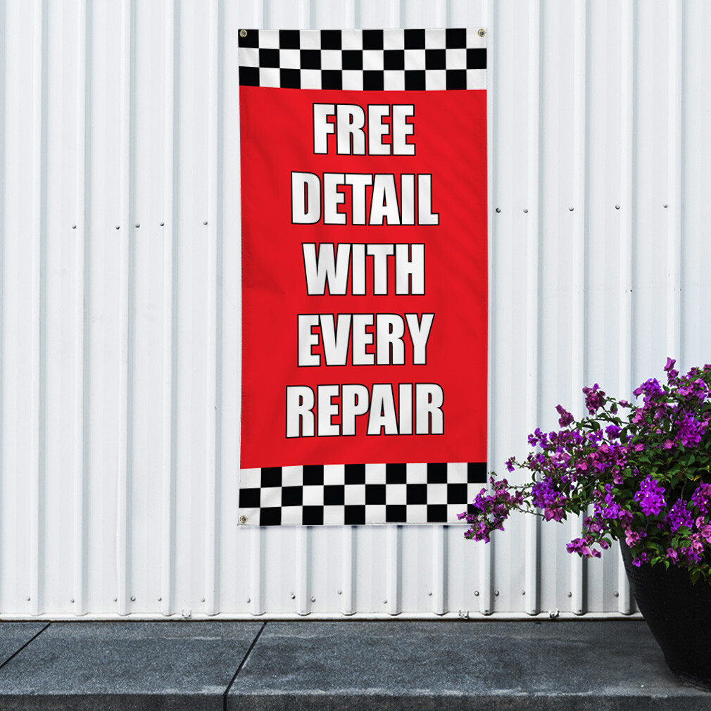 Vertical Vinyl Banner Multiple Sizes Outdoor Weatherproof Industrial Yard Signs