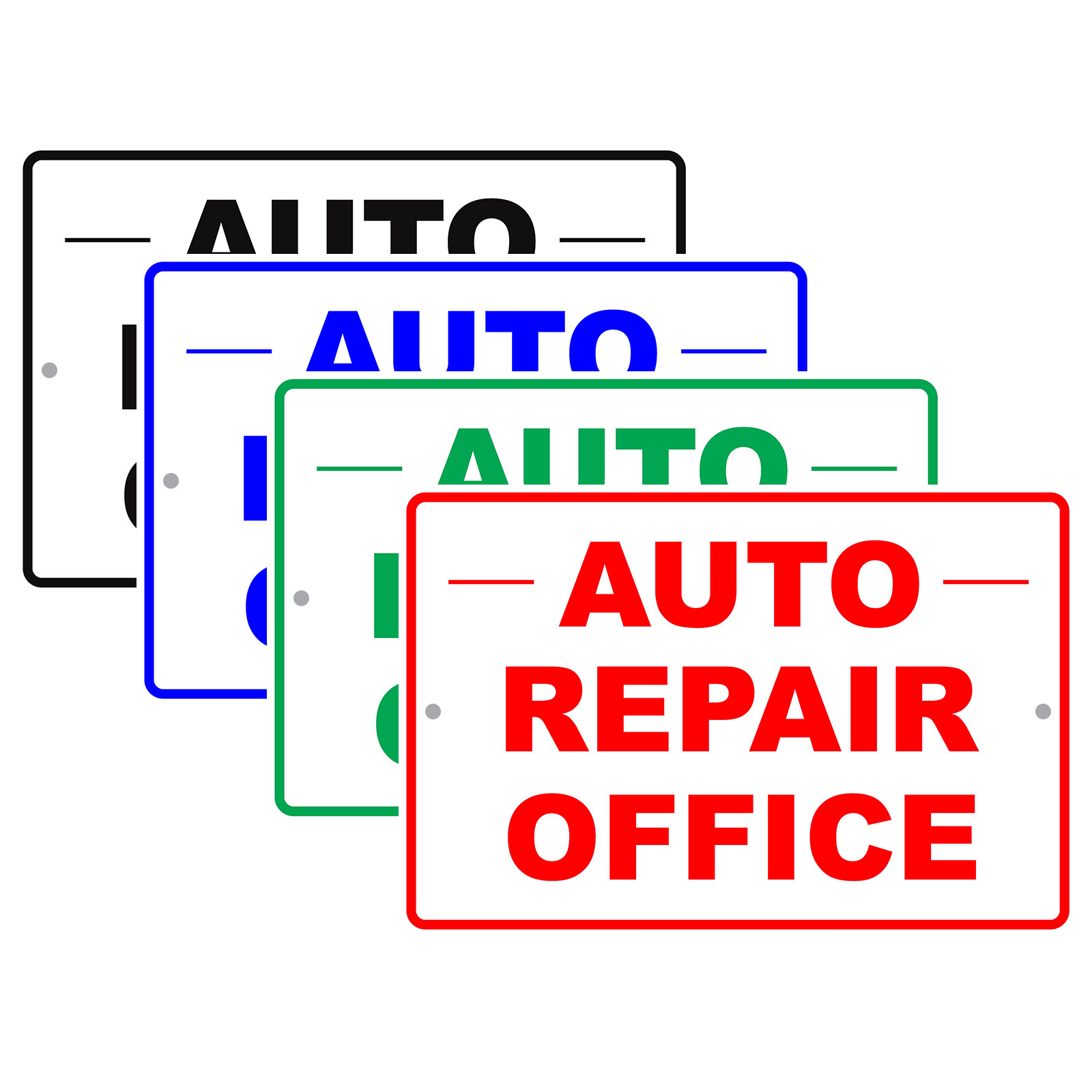 Auto Repair Office Car Workshop Mechanic Auto Work Notice Aluminum Metal Sign