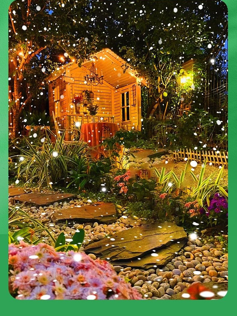 30W Outdoor Dynamic Firefly LED Starry Sky Projection Light For Home Garden Deco