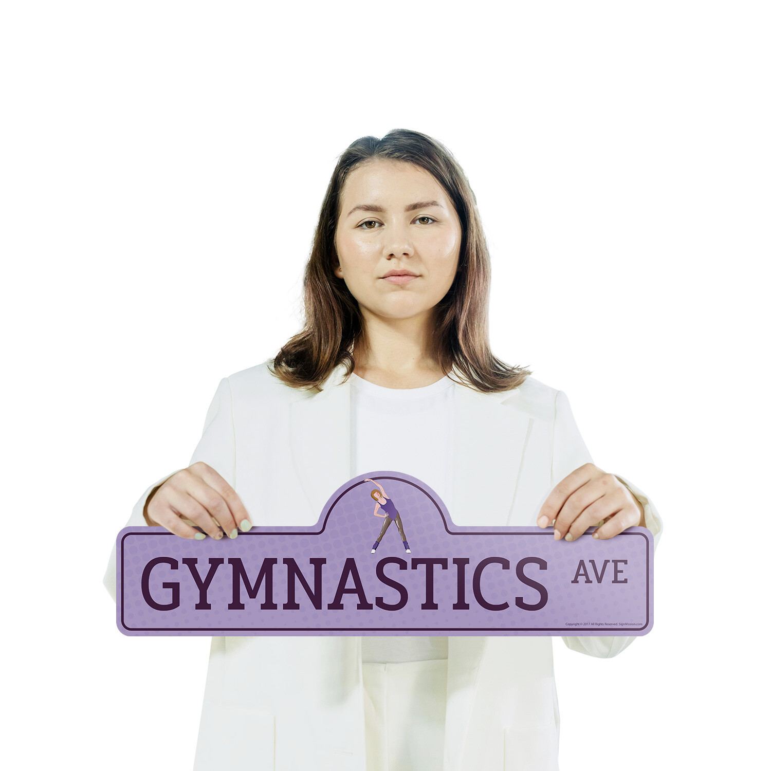 Gymnastics (3 Pack) Plastic Street Sign Crossing Warning Vintage Rustic Beware