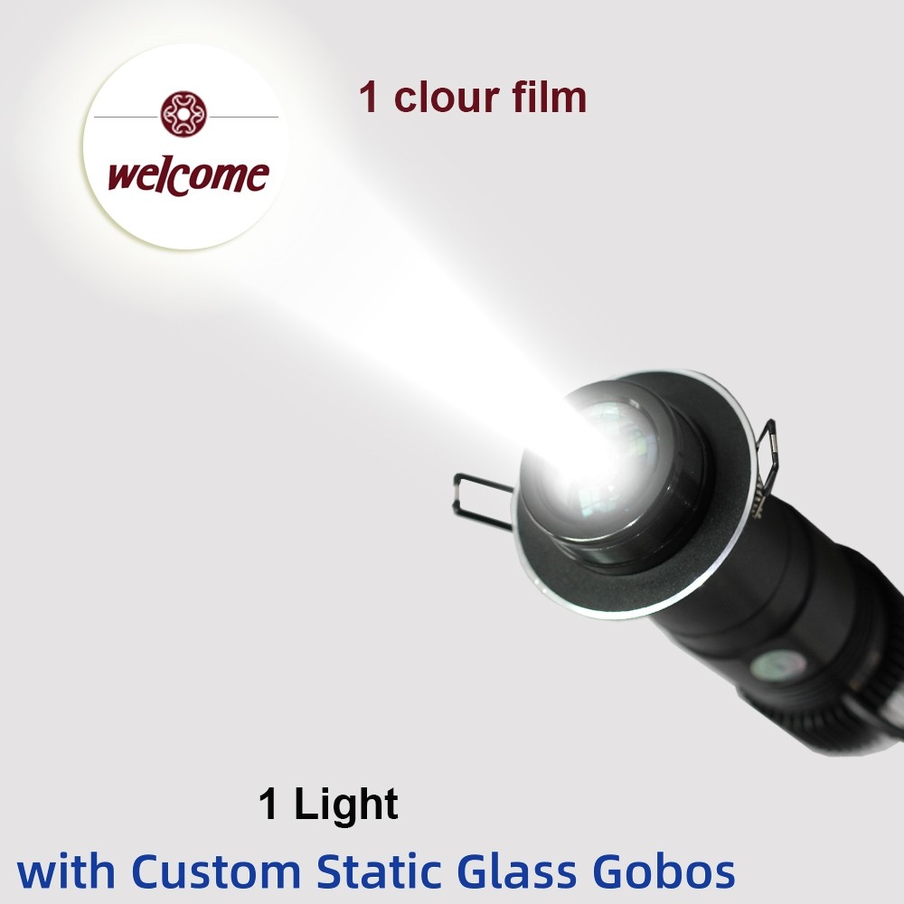 10W Embed Black Desktop Mountable LED Gobo Projector Advertising Logo lamp