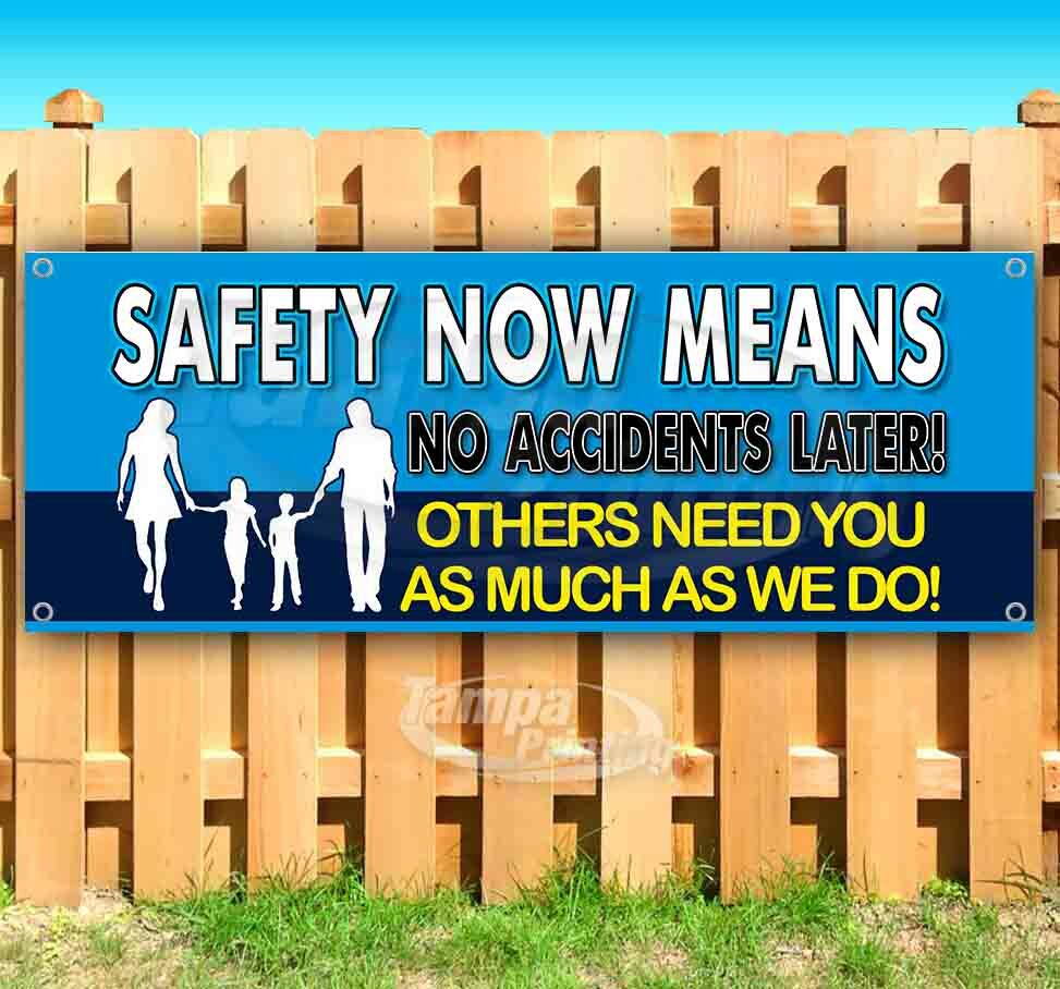 SAFETY MESSAGE Advertising Vinyl Banner Flag Sign Many Sizes WARNING FAMILY