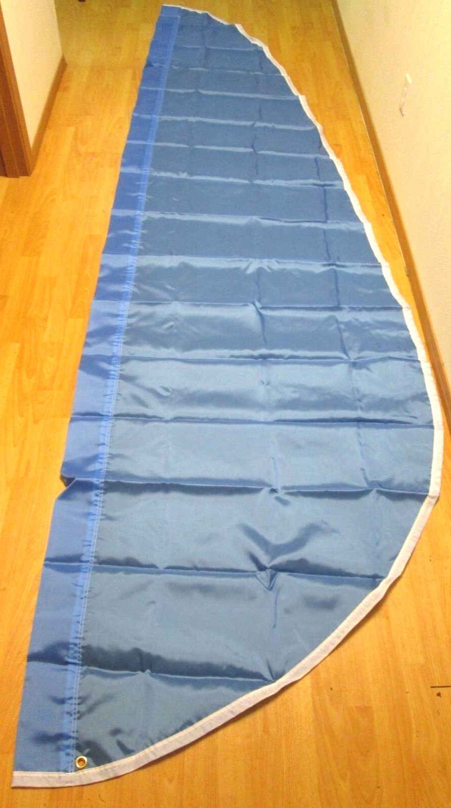 New! Large! 12′ X 3′ Blue Swooper Pole Flag Banner Advertising Business Signs
