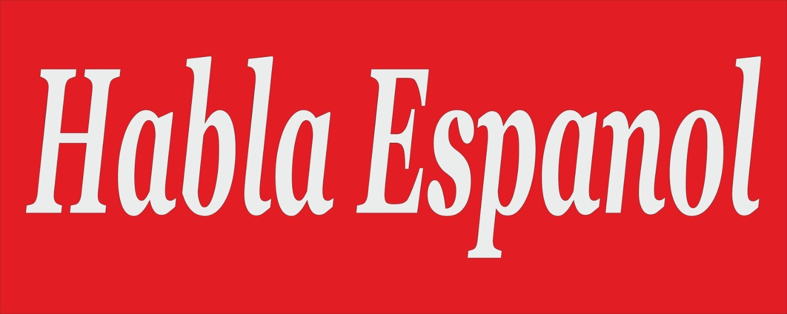 Se Habla Espanol Advertising Banner Vinyl Mesh Sign speaks Spanish