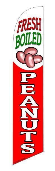 FRESH BOILED PEANUTS swooper feather flag banner sign 5000