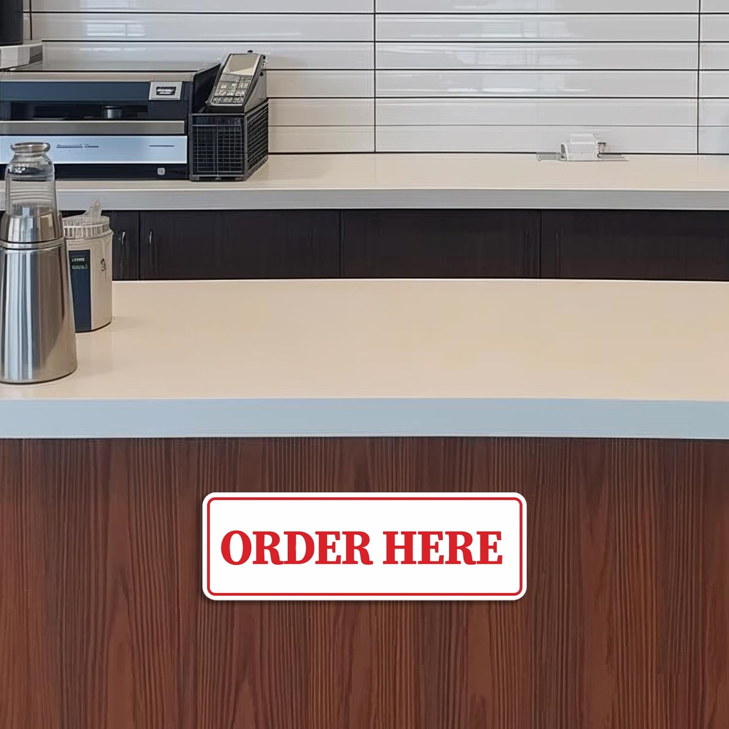 Signs ByLITA Standard Order Here Sign (Blue) – Large