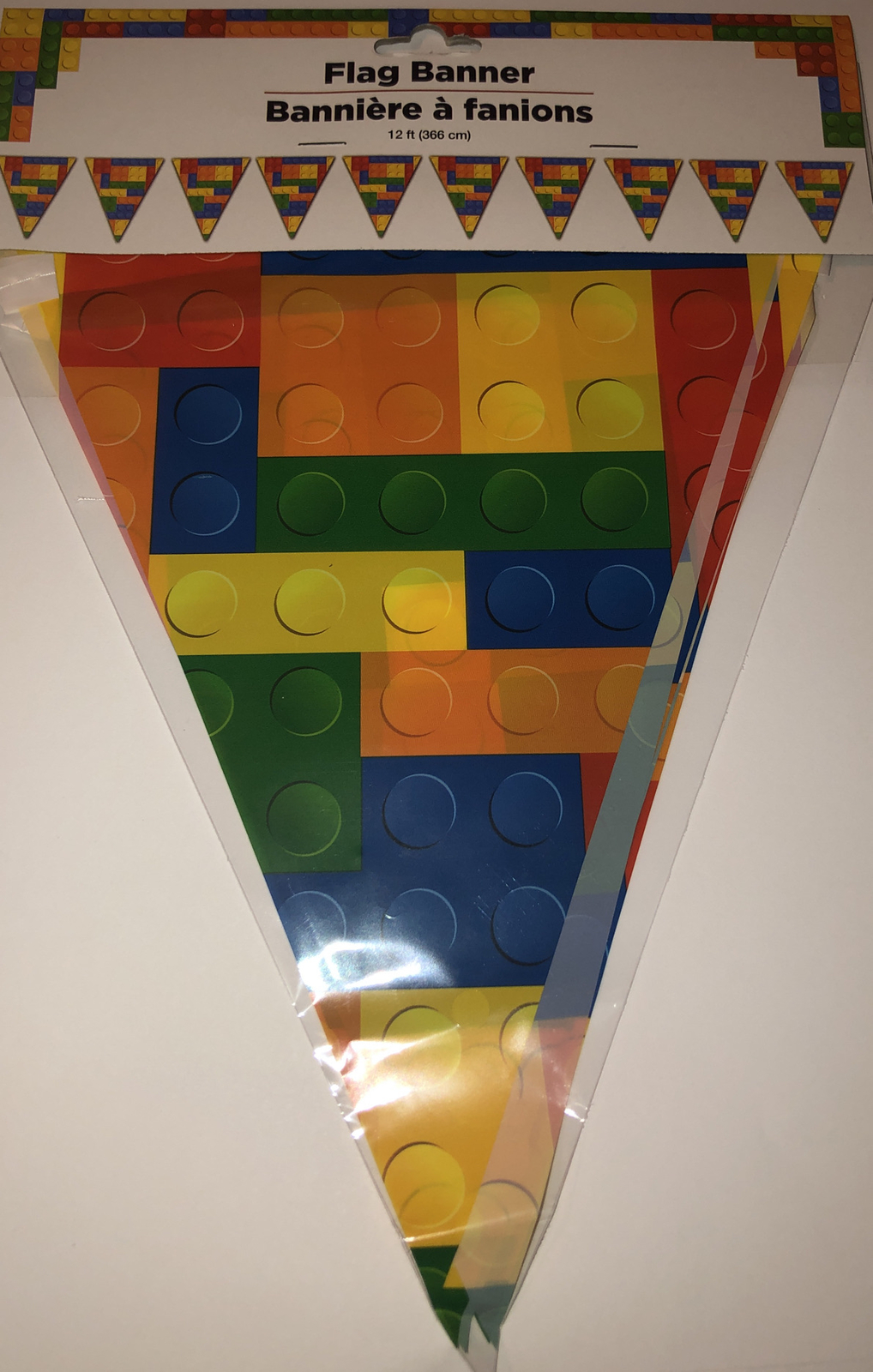 Lot Of 2 -Flag Block Style Banner 12 ft (366cm)