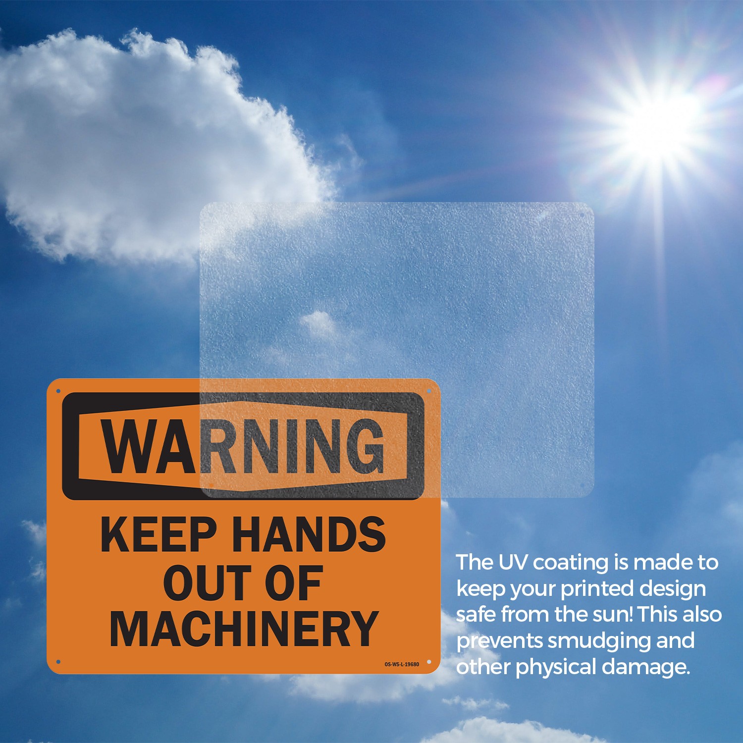 Keep Hands Out Of Machinery OSHA Warning Sign Metal, Plastic, Decal 5 or 10 Pack