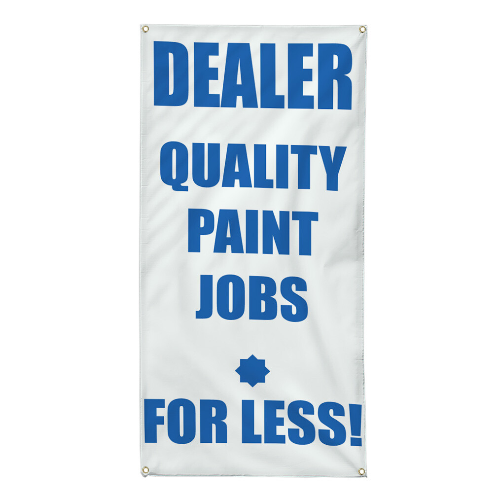 Vertical Vinyl Banner Multiple Sizes Dealer Quality Paint Jobs for less Business
