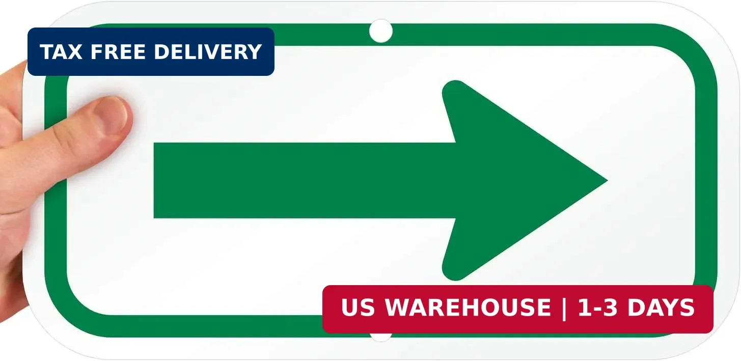SmartSign “Right Arrow (Green)” Sign | 6″ x 12″ 3M Engineer Grade Reflective Alu