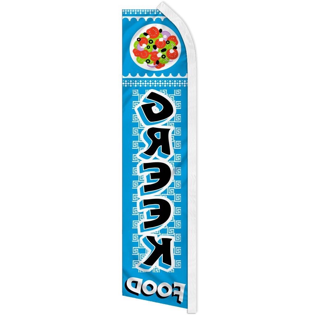 10 x “GREEK FOOD” advertising super flag swooper banner business sign gyro