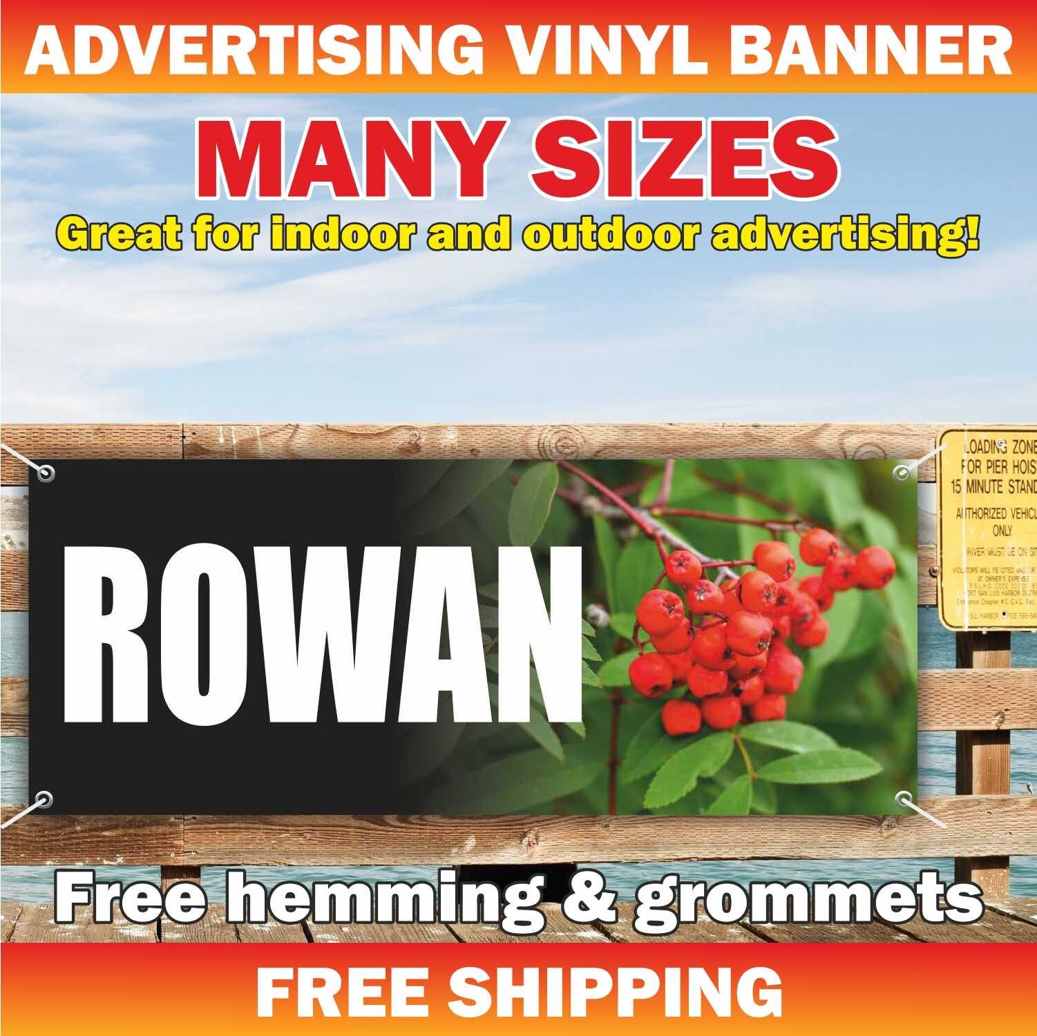 Rowan Advertising Banner Vinyl Sign Fresh Berries Vegetables Fruits Farm