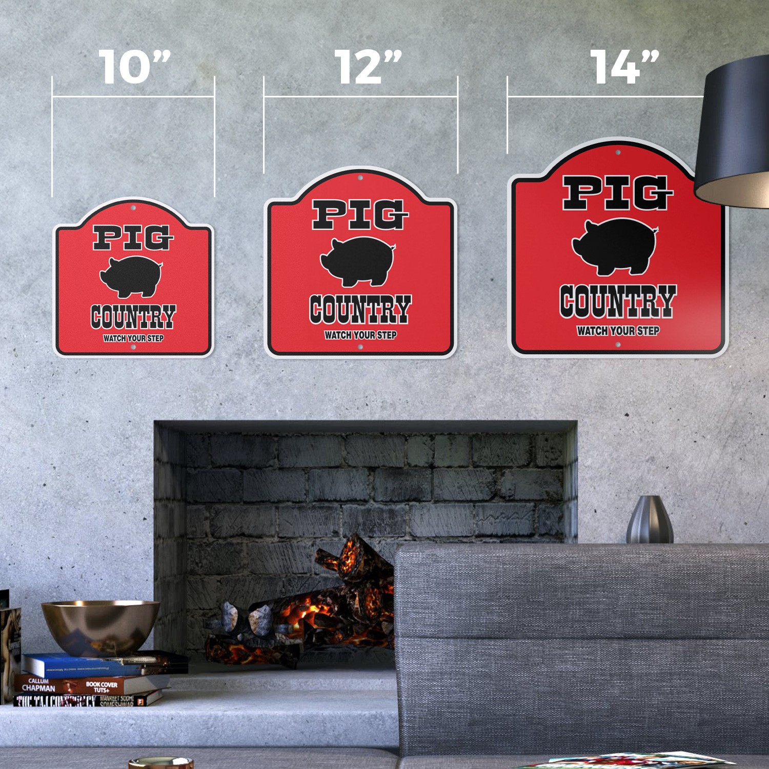 Keep Gate Closed Pig Plastic Novelty Sign Warning Animal Pig Farm