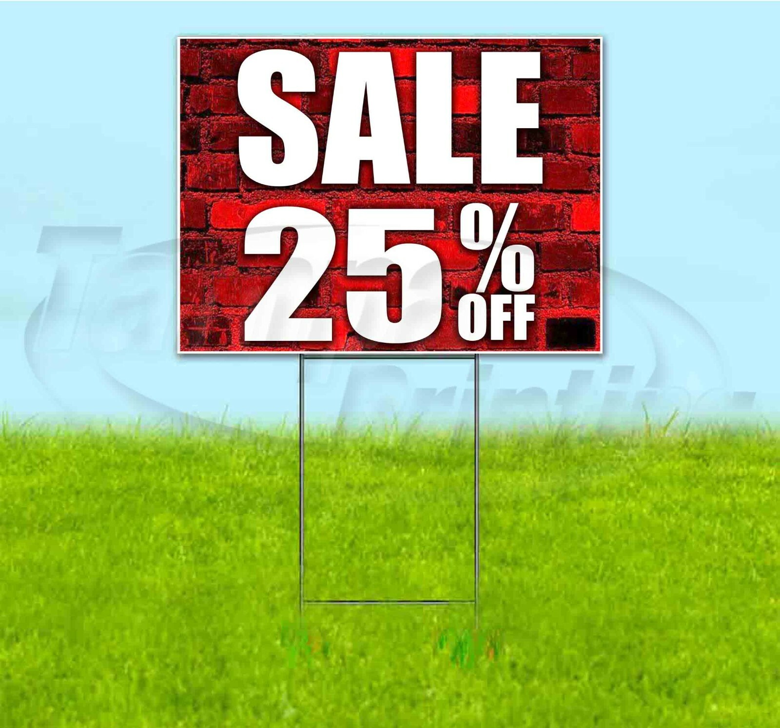SALE 25% OFF 18×24 Yard Sign WITH STAKE Corrugated Bandit USA BUSINESS DEALS