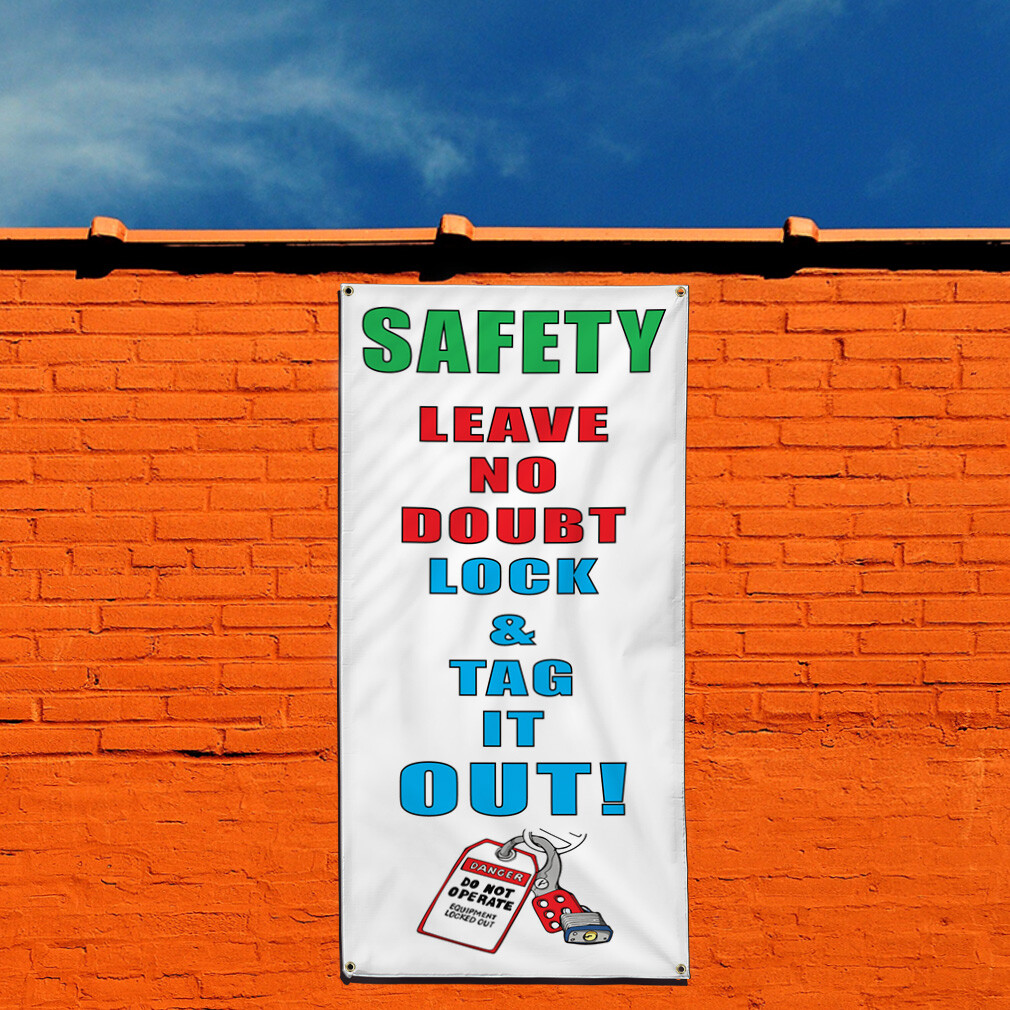 Vertical Vinyl Banner Multiple Sizes Outdoor Weatherproof Industrial Yard Signs