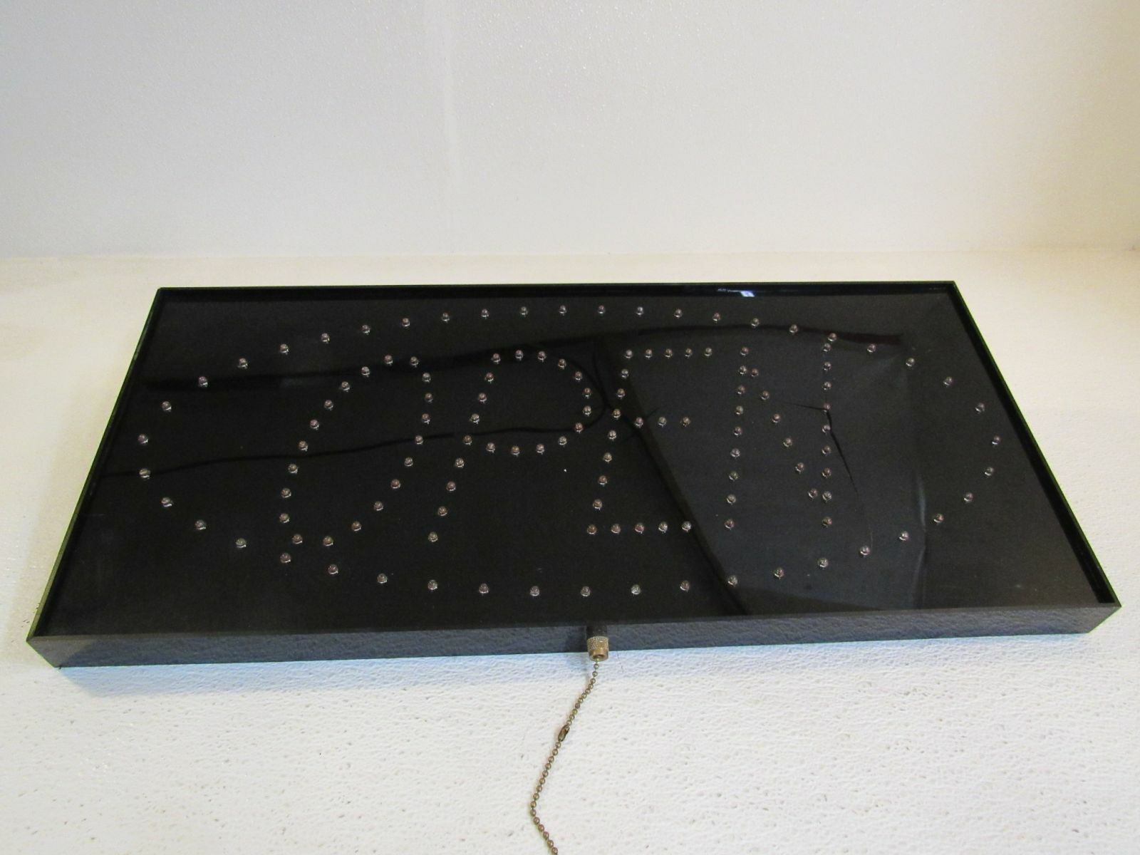 Standard Lite Up OPEN Sign Black Neon Rainbow Light Plastic