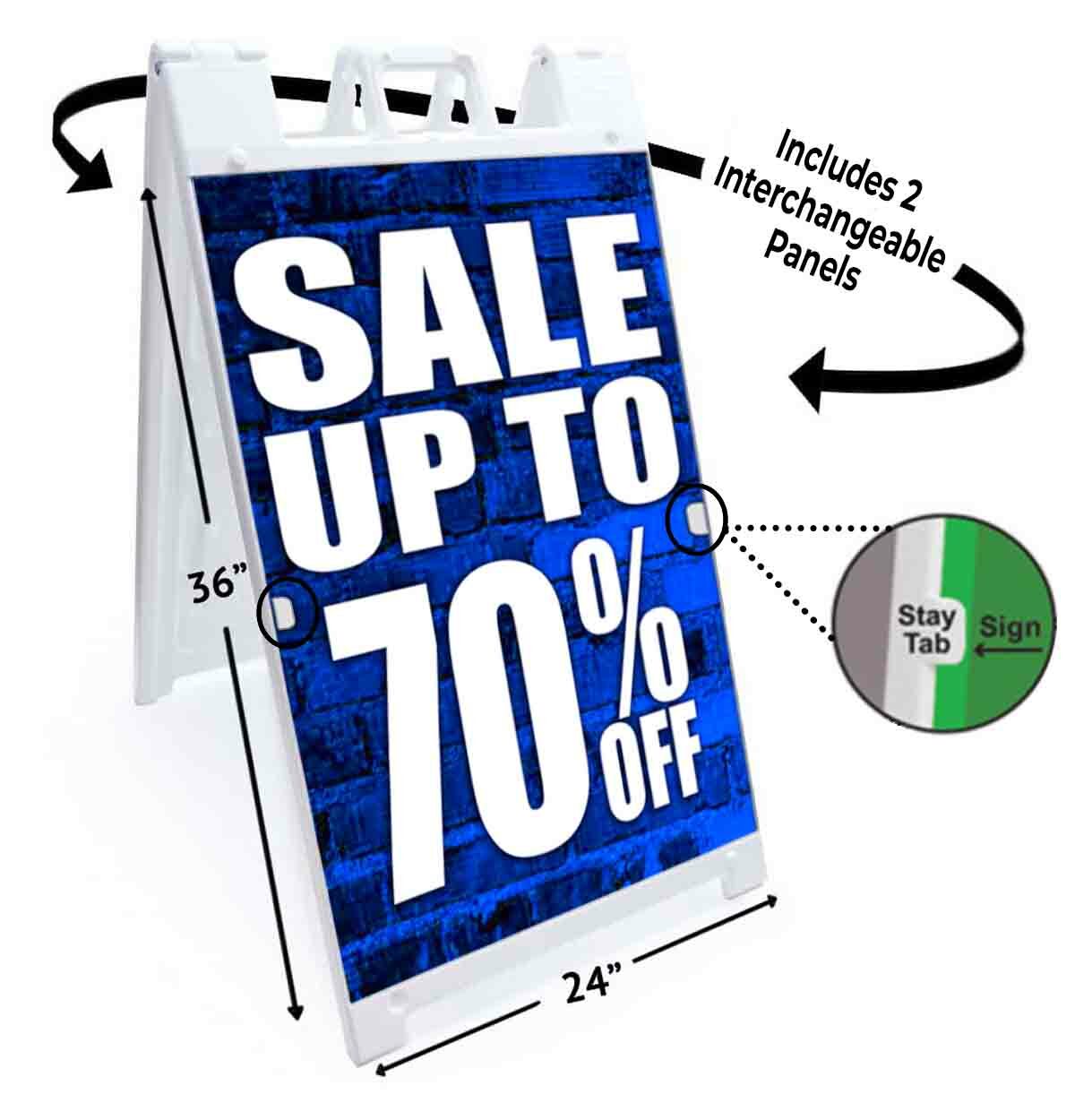 Sale Up To 70% Off Signicade 24×36 A Frame Sidewalk Sign Double Sided