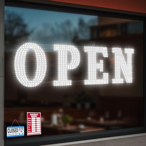 40″x14″ Open Sign, Extra Bright Jumbo Led Open Signs for Business with High