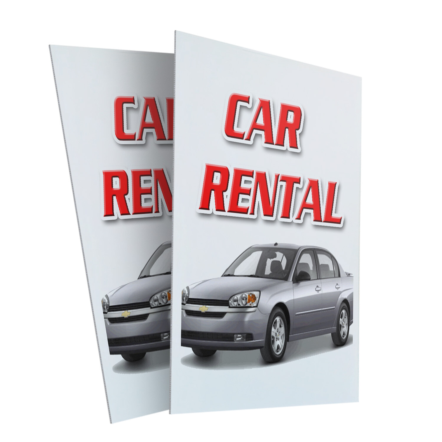 A-frame Sidewalk Car Rental 24″ x 36″ Double Sided A-Frame Sidewalk Sign