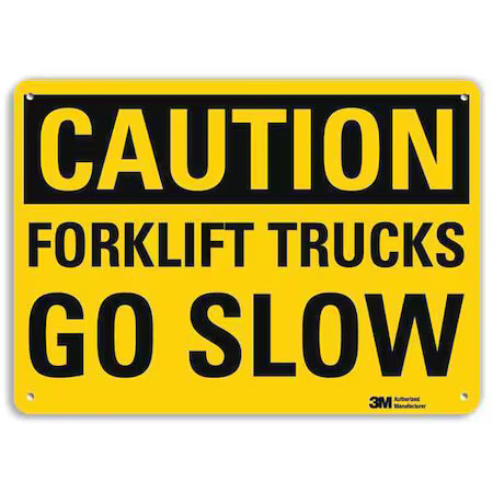Lyle U4-1330-Ra_14X10 Safety Sign, 10 In Height, 14 In Width, Aluminum,